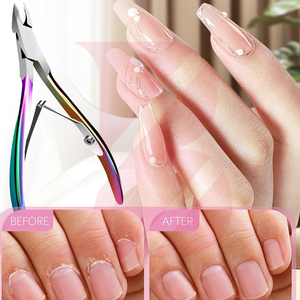 Prix d'usine en gros, coupe-cuticules en acier inoxydable multicolores de haute qualité, ciseaux pour peaux mortes, outil de manucure professionnel - Product Image 5