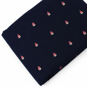 Tissu en denim de coton avec broderie pour les acheteurs de vêtements, tissu en dentelle, tissu pour vêtements, vente en gros, export, fourniture de vêtements de mode, Royaume-Uni - Product Image 1