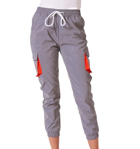 Windbreaker Tracksuit Custom Color Block Nylon Polyester Outfits Jogger Set Women Clothing <b>Zip</b> <b>Up</b> <b>Crop</b> Top Nylon Outdoor Suit - Product Image 4