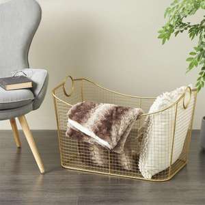 Modern Style <b>Storage</b> Basket Modern Design Metal <b>Egg</b> Collection Basket Classic Style Black Powder Coated Wire Basket - Product Image 1