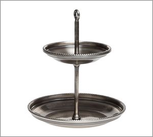 Bandeja de Servicio Redonda de Estilo Rústico Hecha a Mano MIDAS Deluxe, Bandeja de Almacenamiento Vintage de Varios Niveles, Decoración de Bandeja de Varios Niveles, Apta para Contacto con Alimentos - Product Image 5