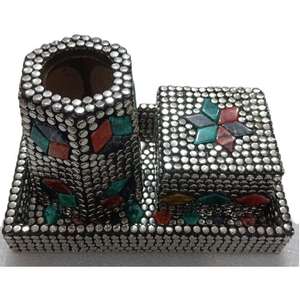 Juego de quemadores de incienso de madera y metal de primera calidad, moderno y elegante, para regalos festivos de Ramadán y Eid, juego de Mubkhar moderno para decoración del hogar. - Product Image 3