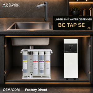 Distributeur d'eau sous évier compact AQUATEK BC TAP SE 2L avec réservoir d'eau chaude, interrupteur de sécurité, RO, acier inoxydable 316L, écologique (AQ-500A) - Product Image 1