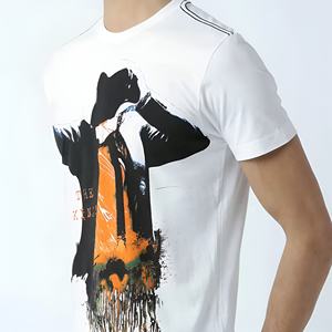 T-shirt personnalisé pour homme, coupe oversize, 100% coton, matière épaisse, 260 g/m², impression DTG, style rétro streetwear, t-shirt uni délavé - Product Image 6