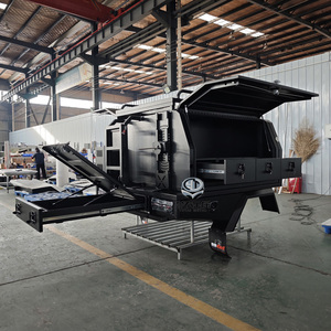 Plateau de camionnette <span class=keywords><strong>double</strong></span> <span class=keywords><strong>cabine</strong></span> sur mesure et auvent en aluminium pour camionnette, boîte à outils pour camping-car pour <span class=keywords><strong>pick</strong></span>-<span class=keywords><strong>up</strong></span> 4x4 - Product Image 3
