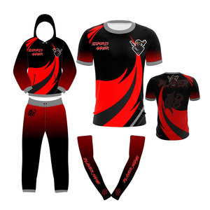 Ensemble uniforme d'équipe de gaming personnalisé : T-shirt et sweat à capuche imprimés par sublimation pour l'e-sport - Product Image 1