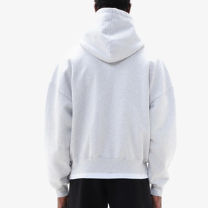 เสื้อฮู้ดดี้ฟลีซหนา 380gsm แบบ unisex สั่งพิมพ์ลาย DTF/DTG ทรงบ็อกซี่ ซิปคู่ หนัก ทรงโอเวอร์ไซส์ เสื้อฮู้ดดี้ผู้ชายแบบซิป - Product Image 4