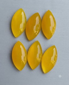 พลอยมะม่วงธรรมชาติทรงมาร์คีส์แบบคาโบชองสำหรับทำเครื่องประดับ - Product Image 1