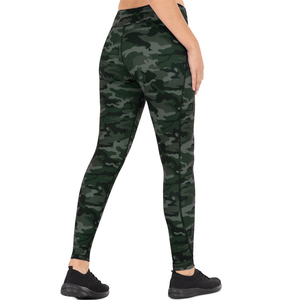 Leggings de yoga taille haute respirants et ajustés pour femmes, fabriqués au Pakistan, en tissu tricoté décontracté, avec logo personnalisable - Product Image 2