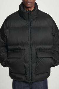 High Quality <b>Men</b> Puffer Jackets Warm Winter Coat OEM Bulk Stand Collar Fashion Outerwear Front Pocket Quality Zip Jackets - Product Image 6