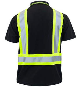 Ropa de trabajo de alta visibilidad reflectante, transpirable y ligera con logotipo OEM para trabajadores industriales - Product Image 3