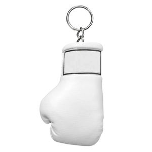 Porte-clés en cuir PU pour la maison, le bureau ou la voiture, à suspendre au rétroviseur, mini gants de boxe tendance, vente chaude - Product Image 3