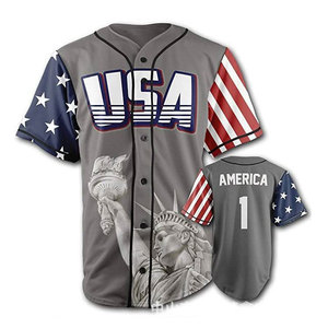 Custom Baseball Jersey Sublimated Team Uniform Breathable Polyester Sports Wear - Product Image 1