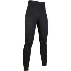 Ladies Hot Selling High Waist Horse Riding Equestrian <b>smart</b> design leggings With Silicone Sticky Seat with Mobile Pocket - Product Image 1