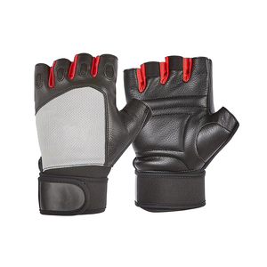 Meilleur fournisseur de gants de fitness demi-doigts en cuir pour la musculation, la gym et l'entraînement, unisexe, à enfiler, sans doigts - Product Image 5