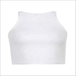Custom Gym Ribbed Cotton tank <b>Top</b> Women's Sleeveless T-shirt High Quality Summer Plain Slim Fit tank <b>Tops</b> - Product Image 6
