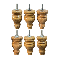 Meuble de salon en bois massif sculpté à la main, 6 pièces, design moderne, robuste, pour hôtel et extérieur, avec pieds mini Chowki