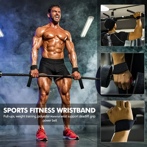 <b>Wrist</b> <b>Straps</b> for Weight Lifting Lifting <b>Straps</b> for Weightlifting Gym <b>Wrist</b> Wraps with Extra Hand Grips for Strength Training - Product Image 6