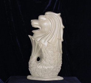 Escultura del Merlion de Sentosa en Resina de Poliéster – Estatua Icónica de Singapur de León-Pez para Decoración de Bodas de Lujo y Eventos Temáticos - Product Image 4