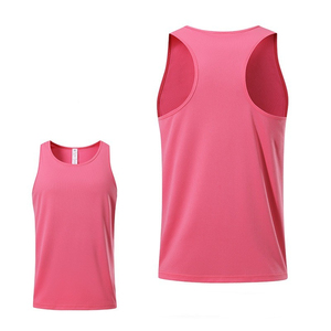 Men Solid Knitted Mesh O-Neck <b>Singlets</b> Quick Dry Breathable 100% Cotton <b>Running</b> Tank Tops Casual Stringers Embroidered Logo - Product Image 6