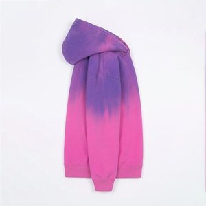 Sudadera con Capucha para Mujer, con Logotipo Personalizado al por Mayor, Color Degradado, Manga Larga, Oversize, de Algodón Tejido, Transpirable, para Otoño - Product Image 2