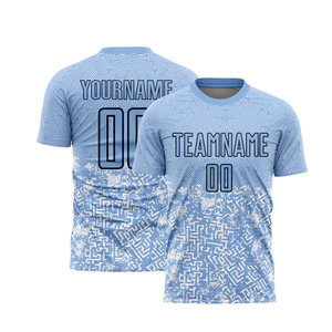 Ensembles de maillots de football personnalisés OEM 100% polyester, kits de football sublimés avec logo imprimé, vêtements de sport pour adultes - Product Image 3