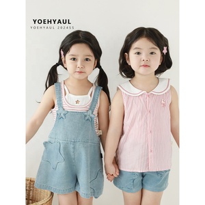LX0236 YOEHYAUL bambini vestito camicie Set <span class=keywords><strong>vestiti</strong></span> per bambini abbigliamento di lusso <span class=keywords><strong>vestiti</strong></span> per bambini per ragazze <span class=keywords><strong>vestiti</strong></span> estivi all'ingrosso - Product Image 3