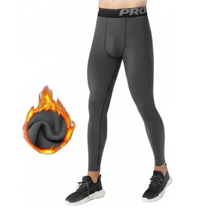 Leggings UltraFlex Pro para Hombre, Largos, Mezcla de Spandex y Poliéster, Compresión, Secado Rápido, Anti-UV, Transpirables, Elásticos, con Estampado en la Cintura - Product Image 1