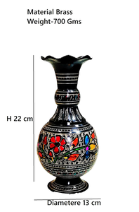 Vase à fleurs en aluminium artisanal, vase décoratif en métal pour la maison, le bureau, l'hôtel et la décoration du salon - Product Image 3