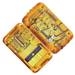 Kit d'instruments orthopédiques pour plaques de fixation des membres inférieurs, manuel, en acier inoxydable, pour chirurgie osseuse, certifié CE, par Grip Surgical - Product Image 1