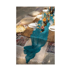 Floral New Arrival Embroidered 30x72 Inch Handcrafted Solid Grey Color <b>Table</b> <b>Runner</b> Luxury for Fall or Autumn Wedding Decoration - Product Image 3