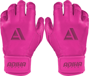 High Quality Leather Baseball Batting Gloves Softball Hook Loop Closure Flexible Hand Support Padded Protection Palm Grip - Product Image 1