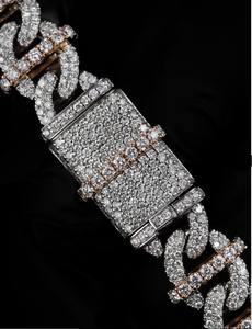 Hip Hop Cuban Chain <b>Necklace</b> Iced Full Pave 925 Silver Gold Plated Luxury Unisex <b>Statement</b> Jewelry Party Street Styl - Product Image 4