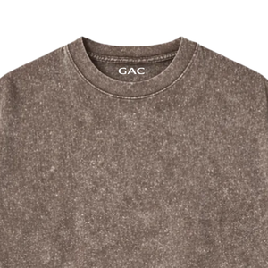 <b>Mens</b> Vintage Acid Washed Cotton Solid Blank <b>T</b>-<b>Shirt</b> Casual Loose Fit Short Sleeve Crew Neck Garment Dyed Streetwear Breathable - Product Image 5