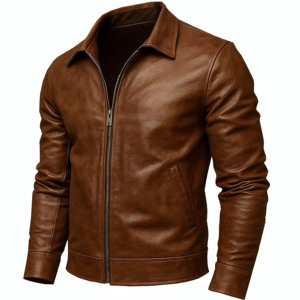 Veste en cuir pour homme, style unique et de bonne qualité, en cuir d'agneau véritable, style classique et design tendance, veste en cuir de qualité supérieure - Product Image 5