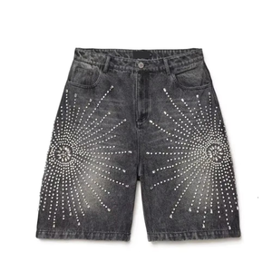 Vintage Inspired Mens Denim Shorts Suitable For Casual Styling And Outdoor Activity - Product Image 1