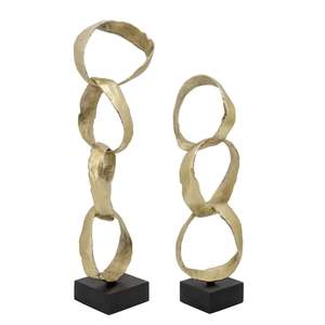 Objetos Decorativos Metálicos de Inspiración Clásica, Esculturas que Ofrecen un Atractivo Atemporal para Entornos Residenciales Refinados - Product Image 5