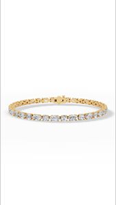 Bracelet tennis distinctif en diamants de laboratoire taille ronde et marquise, or 14 carats, bijoux de luxe, fabricant grossiste - Product Image 5
