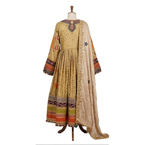Vestido Tradicional Afgano Hecho a Mano para Bodas, Material de Seda Viscosa de Alta Calidad, Ropa Femenina, Vestido Kuchi Afgano - Product Image 6