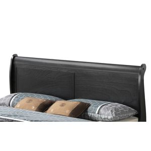 Elegante Struttura Letto in Legno Tradizionale Nera, Stile Classico con Comfort e Durabilità - Product Image 2