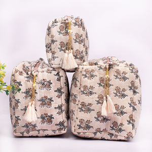 Pochette de rangement portable matelassée de haute qualité pour maquillage et outils, pour femme, pour voyage, cosmétiques, lavable, avec cordon de serrage, grande taille - Product Image 2