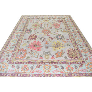Meilleur tapis Oushak en laine de Nouvelle-Zélande fait à la main Design traditionnel personnalisé Tapis noués à la main Chambre à coucher Hôtel Utilisation Technique tissée - Product Image 3