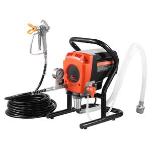 900W 3300PSI High Pressure Airless Paint Sprayer <b>Electric</b> Interior/Exterior House <b>Fence</b> Spray Paint Machine Cleaning Brush Hose - Product Image 1