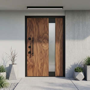 Puerta Interior Moderna de Madera Sólida Agtira Jaya Kreasi con Panel de Vidrio para Decoración de Villas y Dormitorios - Product Image 4