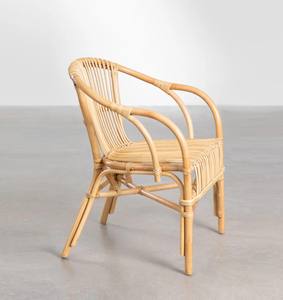 Fauteuil élégant en rotin naturel, mobilier de loisirs pour jardin, hôtel, maison, chaises de salle à manger bohèmes en rotin, fabrication au Vietnam - Product Image 5