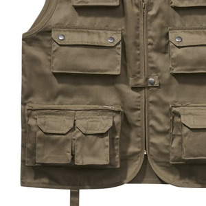 Gilet de chasse pour hommes, hiver, matériau de haute qualité, coton, nouveau gilet, chasse en plein air, fermeture éclair, poches avant - Product Image 3
