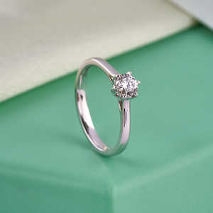 Purecarat 14K oro amarillo zafiro y diamante anillo de compromiso elegante colección de anillos de diamantes - Product Image 4