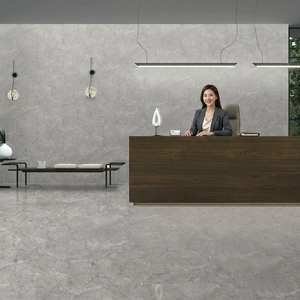 Carreaux de mur et de sol en céramique de porcelaine émaillée haute brillance Crist Grey 800x1600mm, effet marbre gris - Product Image 5