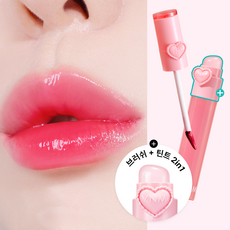 YNM quartier generale 2.6g tinta cuore con pennello Silicone 02 labbra ciliegia trucco 1ea confezione