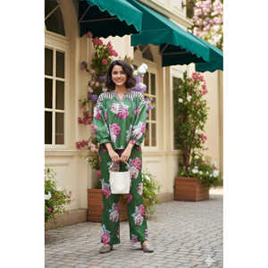 Conjunto coordinado Rose Garden Boho talla XS, elegante y único, estilo vintage - Product Image 4